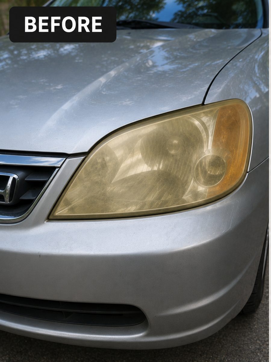 Honda headlight before