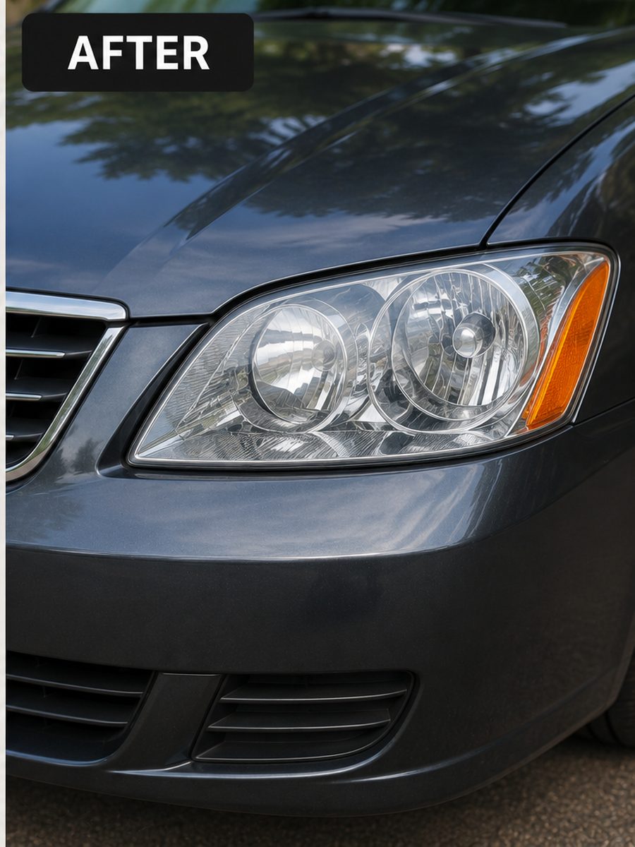 Sedan headlight after
