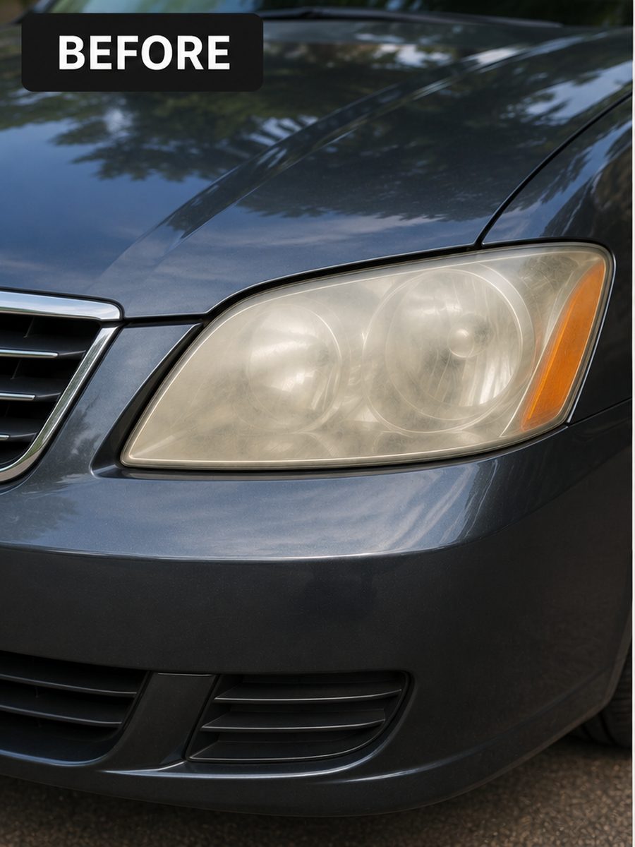 Sedan headlight before