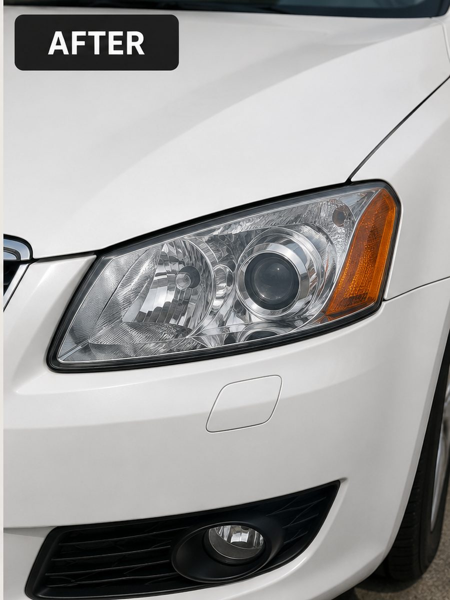 SUV headlight after